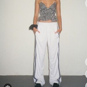 Motel rocks white track pants